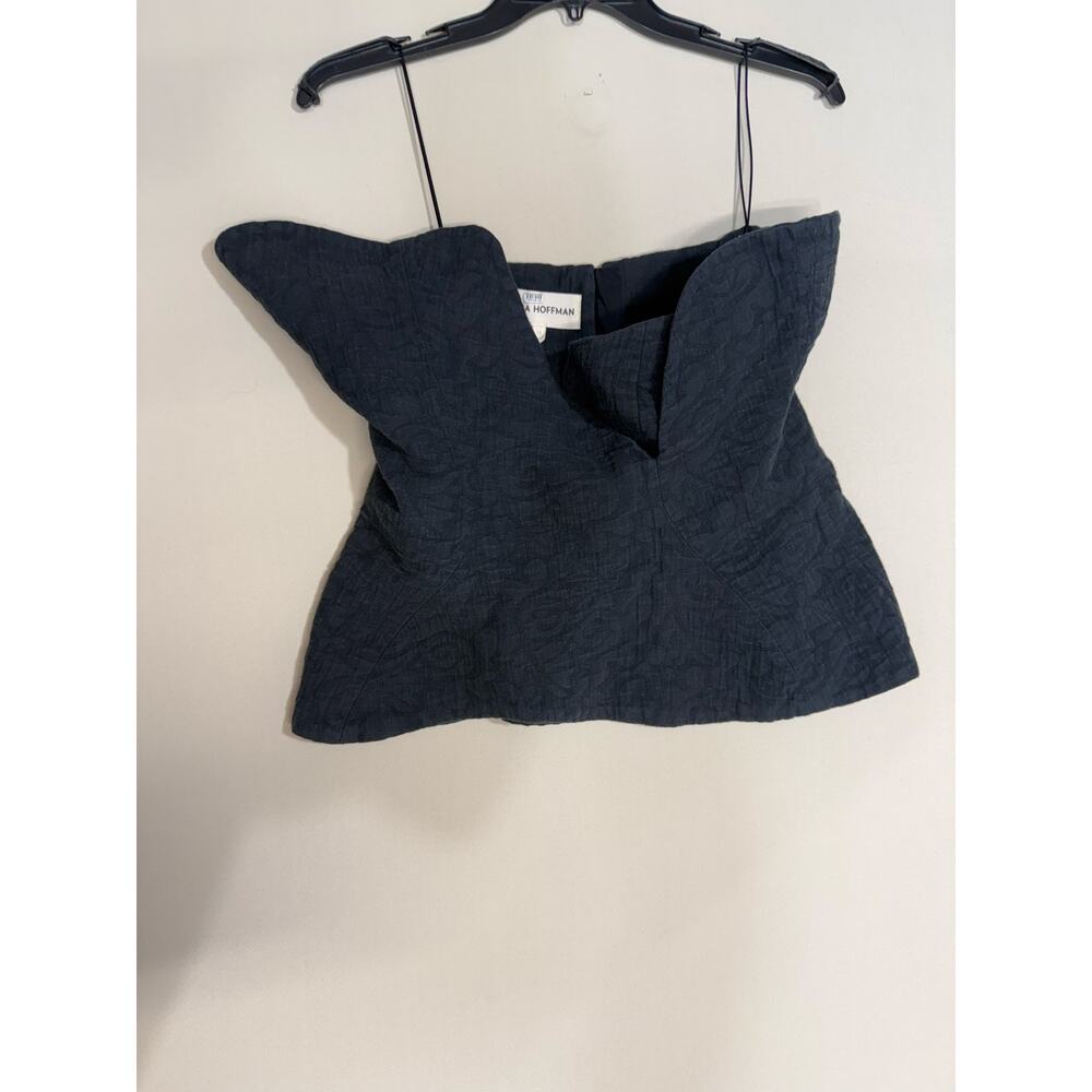 Mara Hoffman Angela black strapless Top Size 10 - Picture 4 of 7